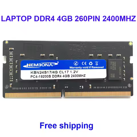 Kembona Memory RAM LAPTOP DDR4 4GB 2400MHZ 4G for Notebook SODIMM RAM MODULE 260PIN 2666MHZ