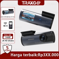 T10 2K HD Car Dash Cam 1440P Dual Lens Parking Camera 24 Hours Monitoring Parking Aid Loop IPS Recor