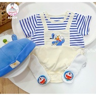 MyMy BaBy Body Chip Striped Cream DONAL Duck for BaBy 0-3 Months 3-6 Months 6-9 Months 9-12 Months 1