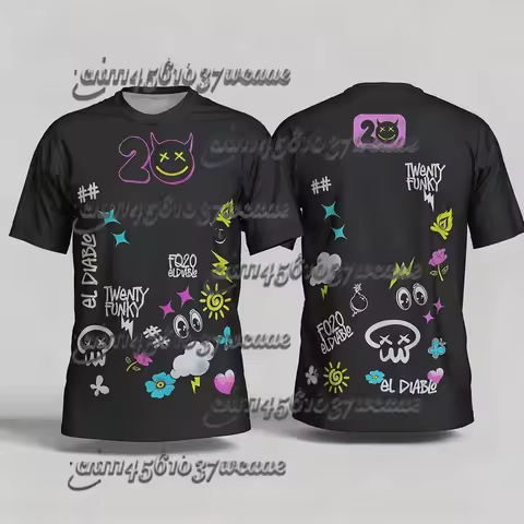 Men's Fabio Quartararo Le Man 2026 T-Shirt 3D Short Sleeve Outdoor Sports Cycling Casual Plus Size T