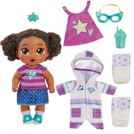 Baby Alive Super BFF Tilly Tinker Black Hair Dress Up Baby Doll Playset, 11 Inches,