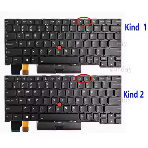 W Replacement For Lenovo ThinkPad X13 Yoga Gen 1 X390 Yoga Laptop Backlit Keyboard