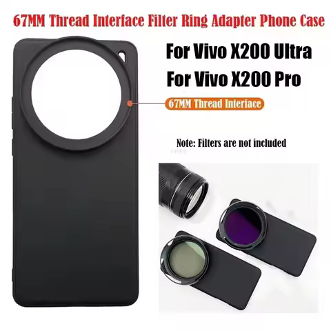67mm Phone Case For Vivo X200 Ultra Pro 67MM Thread Interface Filter Ring Adapter Phone Case For Kas