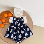 (0-3T) EG- 61011 Newborn Baby Girl Summer Cotton Kids Dress Clothing Toddler Girls Gadis Short Sleeves Baju Kurung Moden Dress