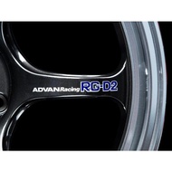 4x Car Styling Sticker for ADVAN racing RG-D2 Auto Wheel Hub Spokes Applique Letter words text  6-18