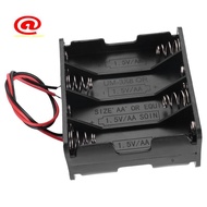 8pcs Aa Cells Battery (12v) Clip Holder Box Case Black