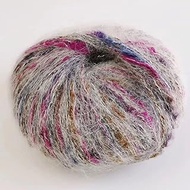 Red And Blue Speckled Woolen Yarn 2 Roll, Acrylic Dacron Blend, Perfect for Knitting, Crochet, Craft