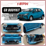 Perodua Axia 2023 Bodykit Convert (Toyota Agya) PU Body Kit Front Bumper Lip Side Skirt Rear Bumper Diffuser Skirting
