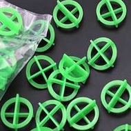 Reusable Round Tile Cross Spacers, Green, Multi-Purpose, Multi-Size, 2.5mm Removable Cross Spacers, 