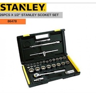 Spanar Box STANLEY 6/12 Point 26PCS X 1/2" Tools Socket Set Tool Box