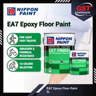 Nippon EA7 Nippon Paint Epoxy Floor Paint 5L Cat Lantai Simen Cat Lantai Rumah Epoxy Paint