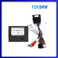 For BMW 1 Series / E90 E92 E93 / X1  Android Car Radio Canbus Box Decoder Wiring Harness Adapter Pow