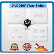 SIRIM APPROVED 10Amp White On Off Switch Fan Switch Switch Lampu 250V
