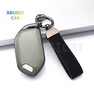 Auto Car Key Case Cover Shell Fob Transparent TPU for 2024 Kia Picanto EV9 Sorento MQ4 Carnival K8 M