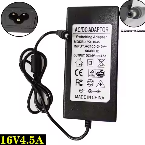 16V 4.5A 5.5*2.5MM AC Adapter For Panasonic Toughpad FZ-G1 FZ-M1 4K Tablet PC Power Supply