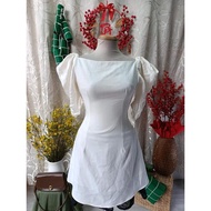 ELPIS clearance - bymo backless puff sleeve dress - SIZE S