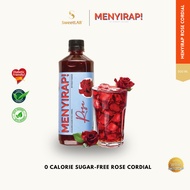 SweetLAB Menyirap - Rose Cordial Premium Rose Syrup Sirap By Dato's Fazley Yaakob [Zero Calorie/Zero
