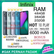 Infinix Hot 10 Play 4gb 64gb Garansi Resmi CBN1963