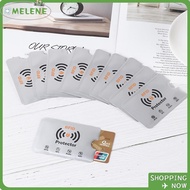 MELENE 10pcs Cards Protector Sleeve Aluminium Protection RFID Blocking Anti Rfid Wallet