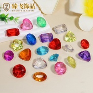 kasut perempuan heels wedges heels tertutup heels bertutup Children's Toy Jewels - Rainbow Acrylic D