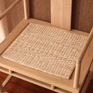 Handmade Cushion Straw Futon Cushion Floor Tatami Cushion Home Office Chair Cushion Breathable Dining Chair Cushion