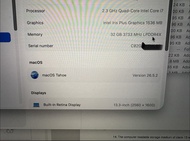MacBook Pro 2020 i7 32gb ram 512gb