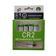 CR2 300mah 3.7V type-c lithium battery ถ่านชาร์จ ถ่านชาร์จ แบตเตอรี่ชาร์จกล้องวัดระยะทางดิสก์เบรกล็อ