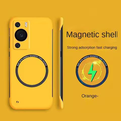 For Huawei P60 P50 P40 P30 Pro Case Hard PC Magnetic Wireless Charging Slim Protective Back Cover ca