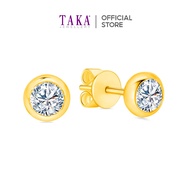 TAKA Jewellery Round Brilliant Lab Grown Diamond Earrings 10K