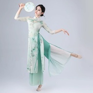 Classical Dance Cheongsam Dance Costume Chinese Dance Practice Costume