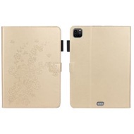 全城熱賣 - 梅花壓花智能平板皮套 適用於iPad Pro 11 inch 2020 / 2018（金色）