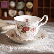 英國Royal Albert 薰衣草玫瑰 22k金骨瓷茶杯組/皇家亞伯特