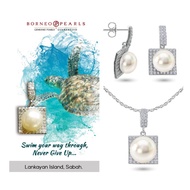 Borneo Pearls Serene Pearl Jewellery Gift Set – Certificate & Box Included