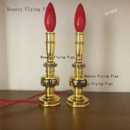 Metal Simulation Candle Holder Decoration of Living Room Foyer Home Decoration Temple Prayer Supplie
