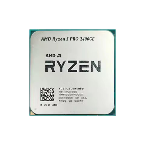 R5 PRO 2400GE Used AMD Ryzen 5 PRO 2400GE 3.2 GHz Quad-Core Eight-Thread 35W CPU Processor YD240BC6M