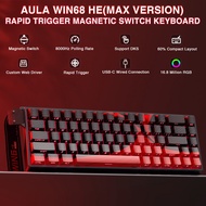 AULA WIN60/68HE Magnetic Keyboard RT Gaming Wired RGB Hot-swap 8kHz low latency Mechanical Keyboard