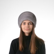 柔軟保暖女式冬季貂皮帽和無簷小便帽 100% 天然貂皮棕色