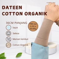 DATEEN COTTON ORGANIK PANJANG HANDSOCKS SARUNG TANGAN LENGAN MUSLIMAH ARMSOCKS HANDSOCK