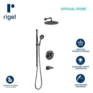 RIGEL Gunmetal Concealed Rain shower system Stellar 3.0