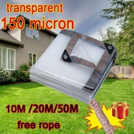 Sakolin Laminated Stripe Blue Orange 8FT (PER METER) Waterproof Sack Cover Trapal Pond 150 micron  t