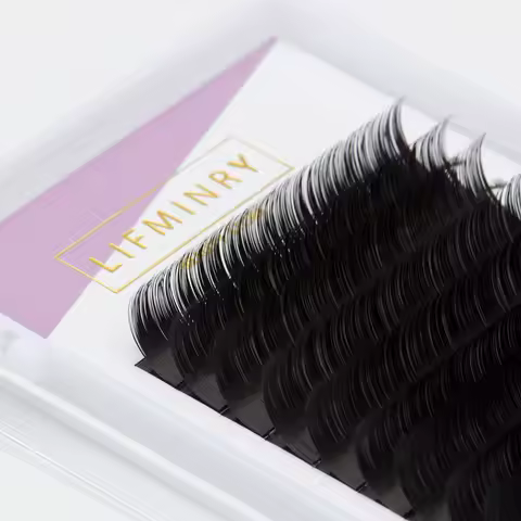 LIFMINRY 16 lines of imitation ermine eyelashes, professional eyelashes, soft ermine eyelashes exten