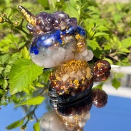 Orgonite 奧剛能量獨角獸-七脈輪石 大