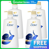 Dove | แชมพูสูตรฟื้นฟูผมเสียอย่างล้ำลึก Intense Repair 680 มล. × 4