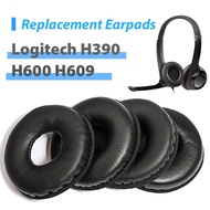 Replacement Earpads for Logitech H390 H600 H609 Skin-like Leather Thick Memory Foam Comfortable Brea