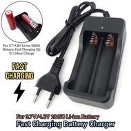 Fast Charging Battery Charger For 3.7V/4.2V 18650 Battery 100-240VAC Charger Only
