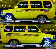 Stiker Mobil Kijang Super Model List Striping Keren Terbaru