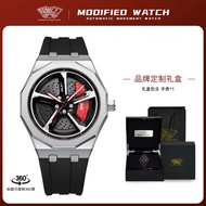 SVJ RS7 New Fashionable Rotatable Non-Mechanical Mens Watch Waterproof Luminous Blade Hub High-End W