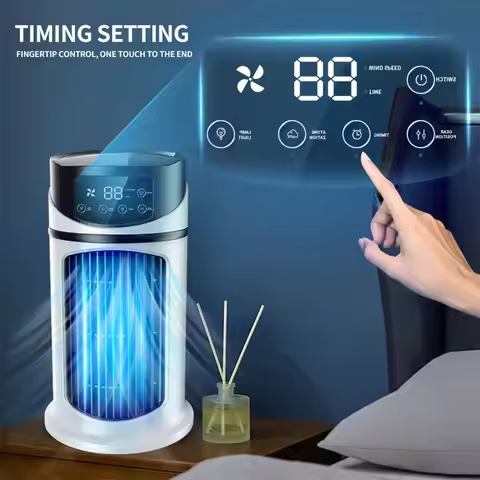 Portable Mini Air Conditioner Air Cooler Fan Water Cooling Fan Air Conditioning Air Cooler For Offic