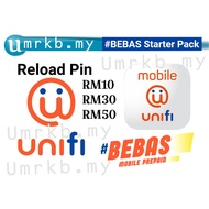 TOPUP PIN UNIFI BEBAS PREPAID RM10/RM30/RM50