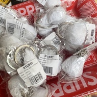 Ready Stock STUSSY METAL 8 BALL KEYCHAIN Metallic Silver No. 8 BALL KEYCHAIN Trendy Accessories